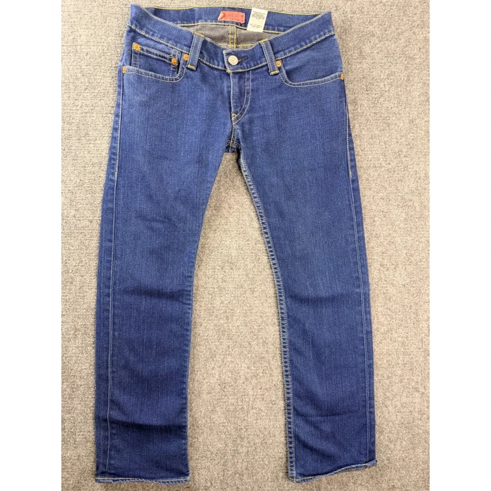 Levis Type 1 Iconic Slim Jeans Mens 26x28 Blue Denim Stretch Workwear Streetwear